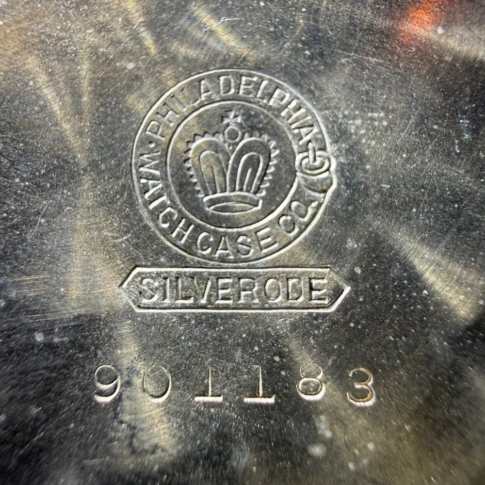 1927 Elgin Pocket Watch Size 16s Grade 480 7J Silverode Red Minute Track Running
